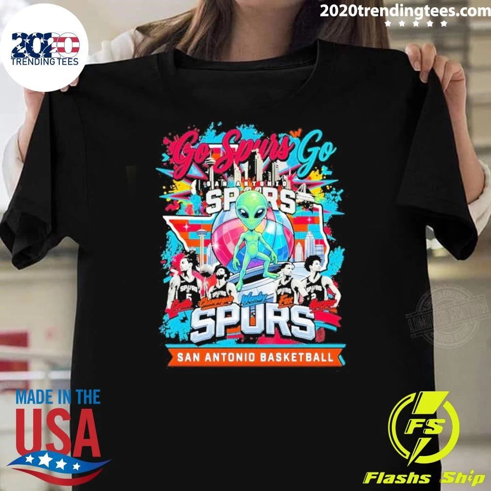 Wemby Castle Champagnie Fox Harper San Antonio Spurs Basketball Team Members 2026 Go Spurs Go Shirt - T-Shirt, Sweatshirt, Hoodie