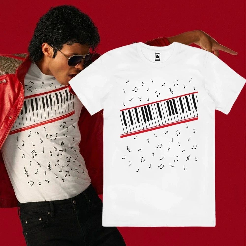 Michael Movie Jaafar Jackson Beat It Piano Keys Shirt Unisex T-shirt, Sweatshirt, Hoodie, Long Sleeve Tee - T-Shirt, Sweatshirt, Hoodie