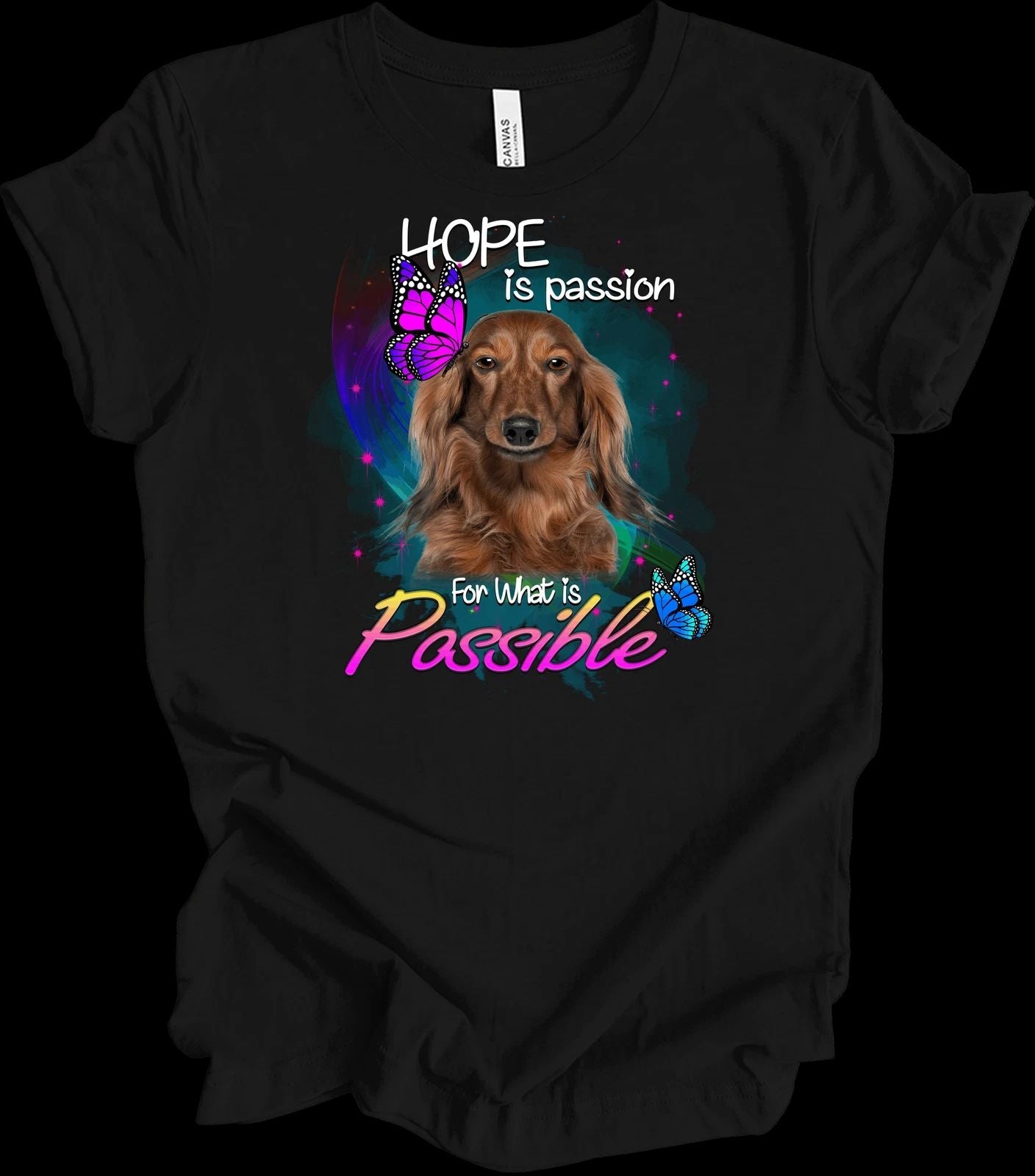 Dachshund Hope Passion Inspirational Dog Lover T-Shirt Unisex T-shirt, Sweatshirt, Hoodie, Long Sleeve Tee - T-Shirt, Sweatshirt, Hoodie