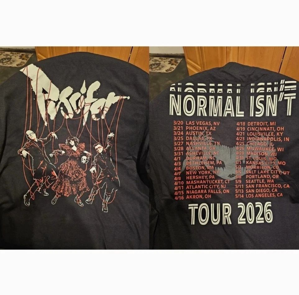 New Puscifer Band 2 Sides The Normal Isn'T Tour 2026 S to 5XL Tee Shirt Graphic Unisex T-shirt, Sweatshirt, Hoodie, Long Sleeve Tee - T-Shirt, Sweatshirt, Hoodie