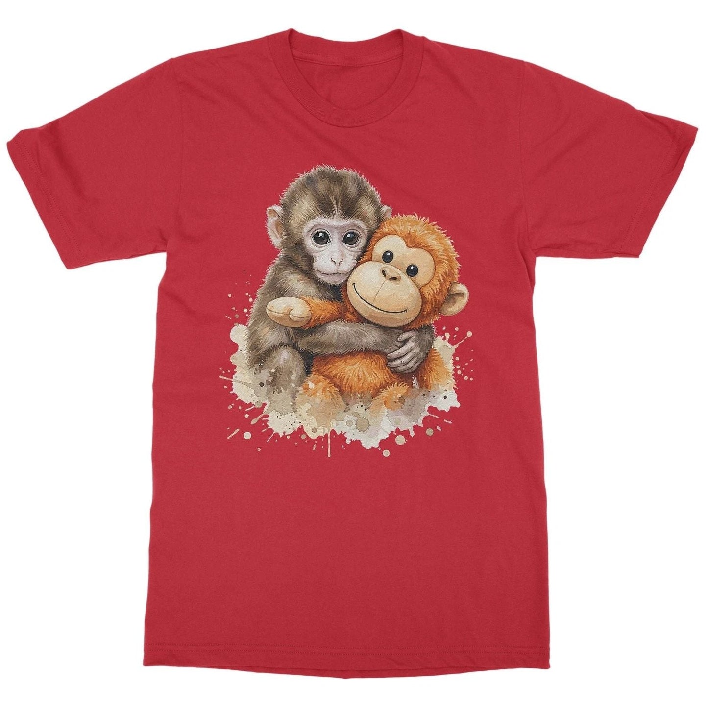 Punch The Monkey With his Plush Monkey Unisex T-Shirt Unisex T-shirt, Sweatshirt, Hoodie, Long Sleeve Tee - T-Shirt, Sweatshirt, Hoodie