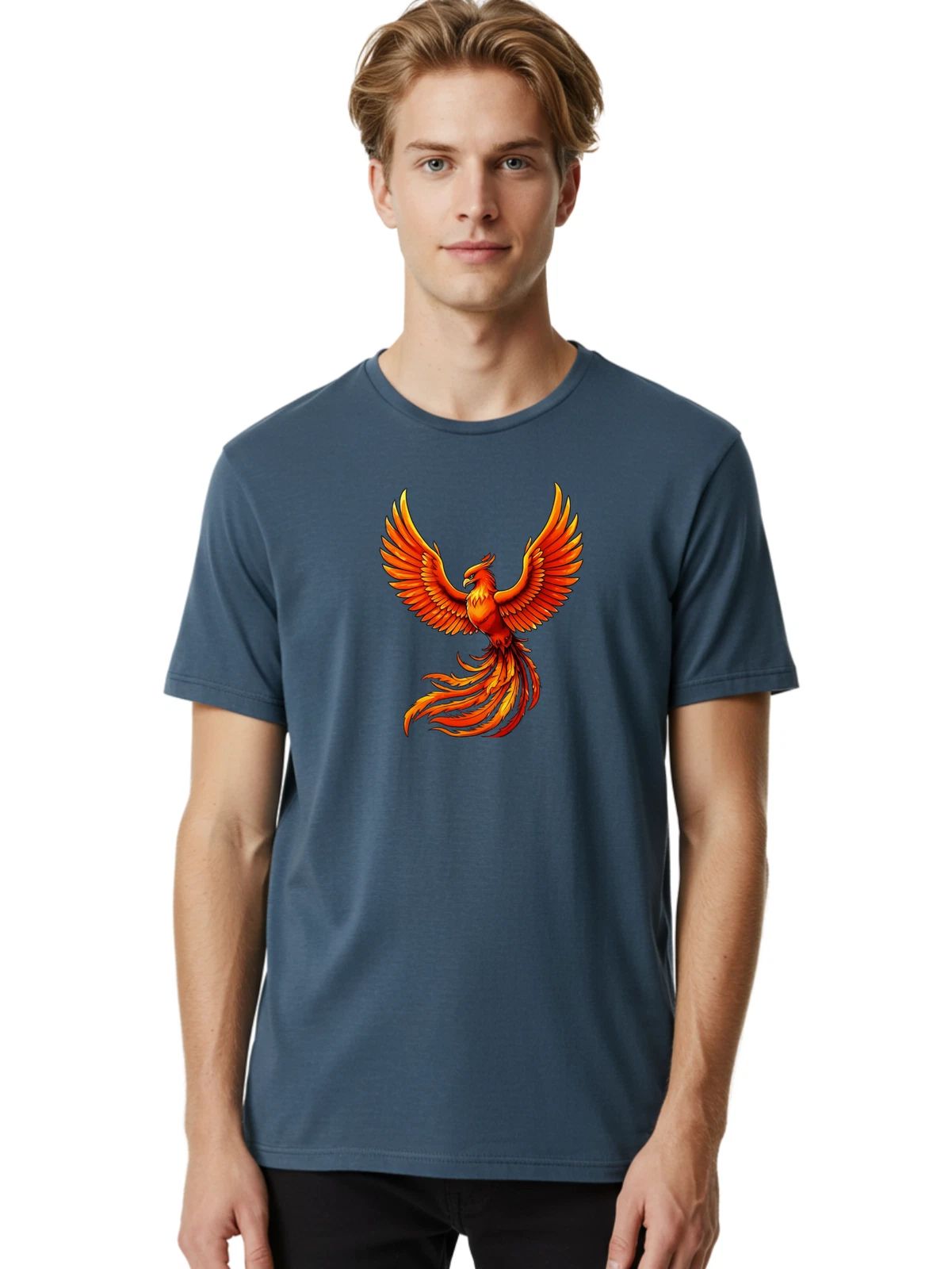 Phoenix-3 Mens Graphic Tee, 100% Cotton, Casual Summer Wear Unisex T-shirt, Sweatshirt, Hoodie, Long Sleeve Tee - T-Shirt, Sweatshirt, Hoodie