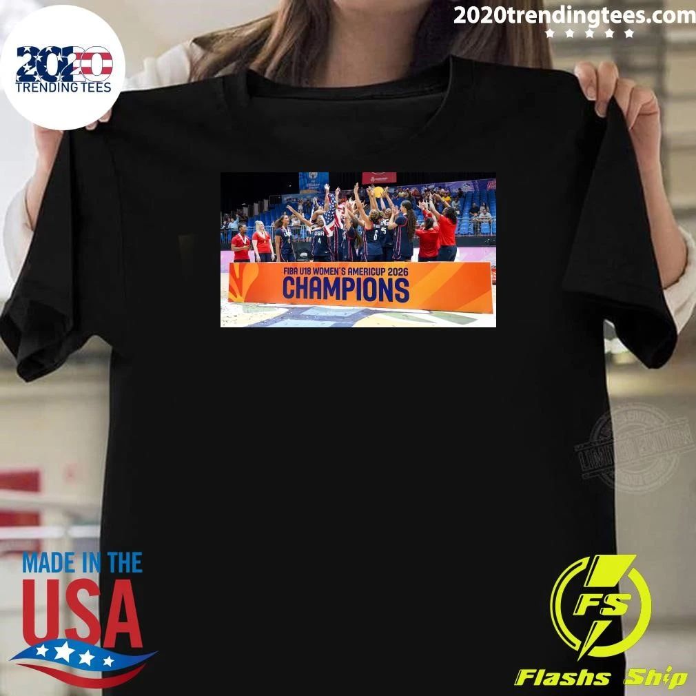 FIBA U18 Womens Americup 2026 Champions Shirt Unisex T-shirt, Sweatshirt, Hoodie, Long Sleeve Tee - T-Shirt, Sweatshirt, Hoodie