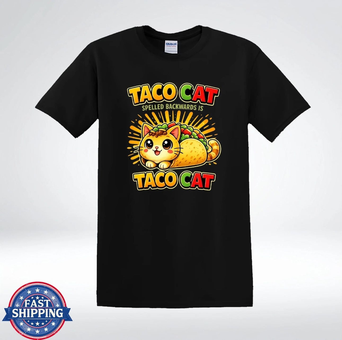 Taco Cat Shirt Funny Palindrome Cat Taco Lover Cute T-Shirt Unisex T-shirt, Sweatshirt, Hoodie, Long Sleeve Tee - T-Shirt, Sweatshirt, Hoodie