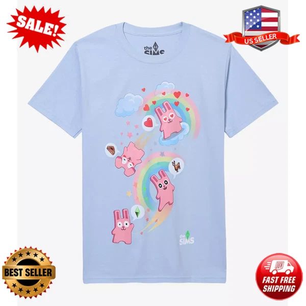 The Sims Freezer Bunny Rainbows T-Shirt Unisex T-shirt, Sweatshirt, Hoodie, Long Sleeve Tee - T-Shirt, Sweatshirt, Hoodie