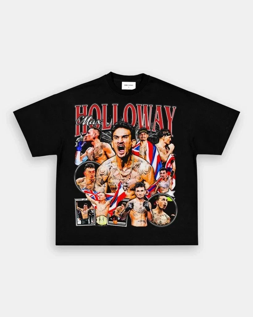 Max Holloway UFC Fighter T-Shirt Vintage MMA Champion Graphic Tee Men Unisex T-shirt, Sweatshirt, Hoodie, Long Sleeve Tee - T-Shirt, Sweatshirt, Hoodie