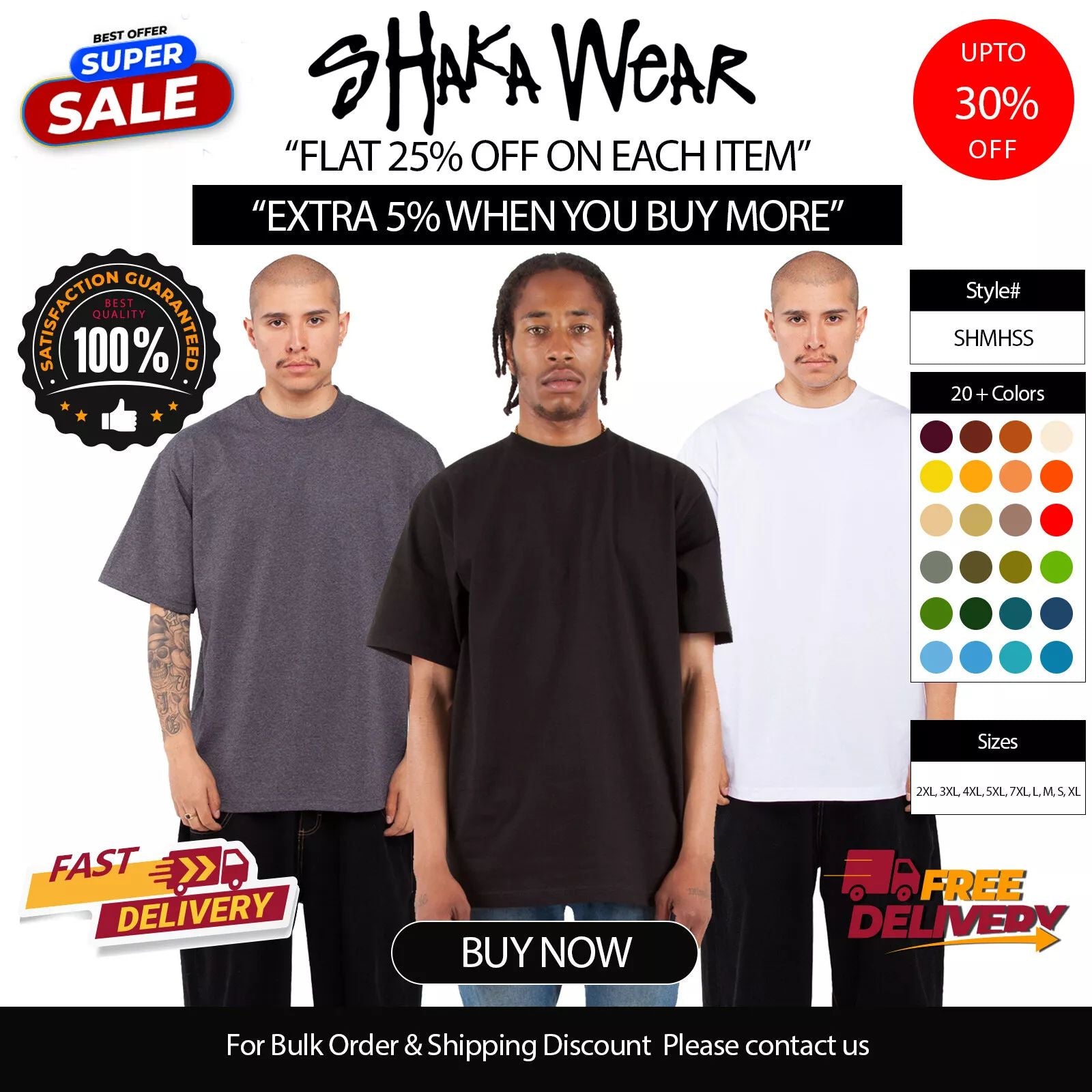 Shaka Wear Adult Max Heavyweight Stylish T Shirt Casual Plain T-Shirt - SHMHSS Unisex T-shirt, Sweatshirt, Hoodie, Long Sleeve Tee - T-Shirt, Sweatshirt, Hoodie