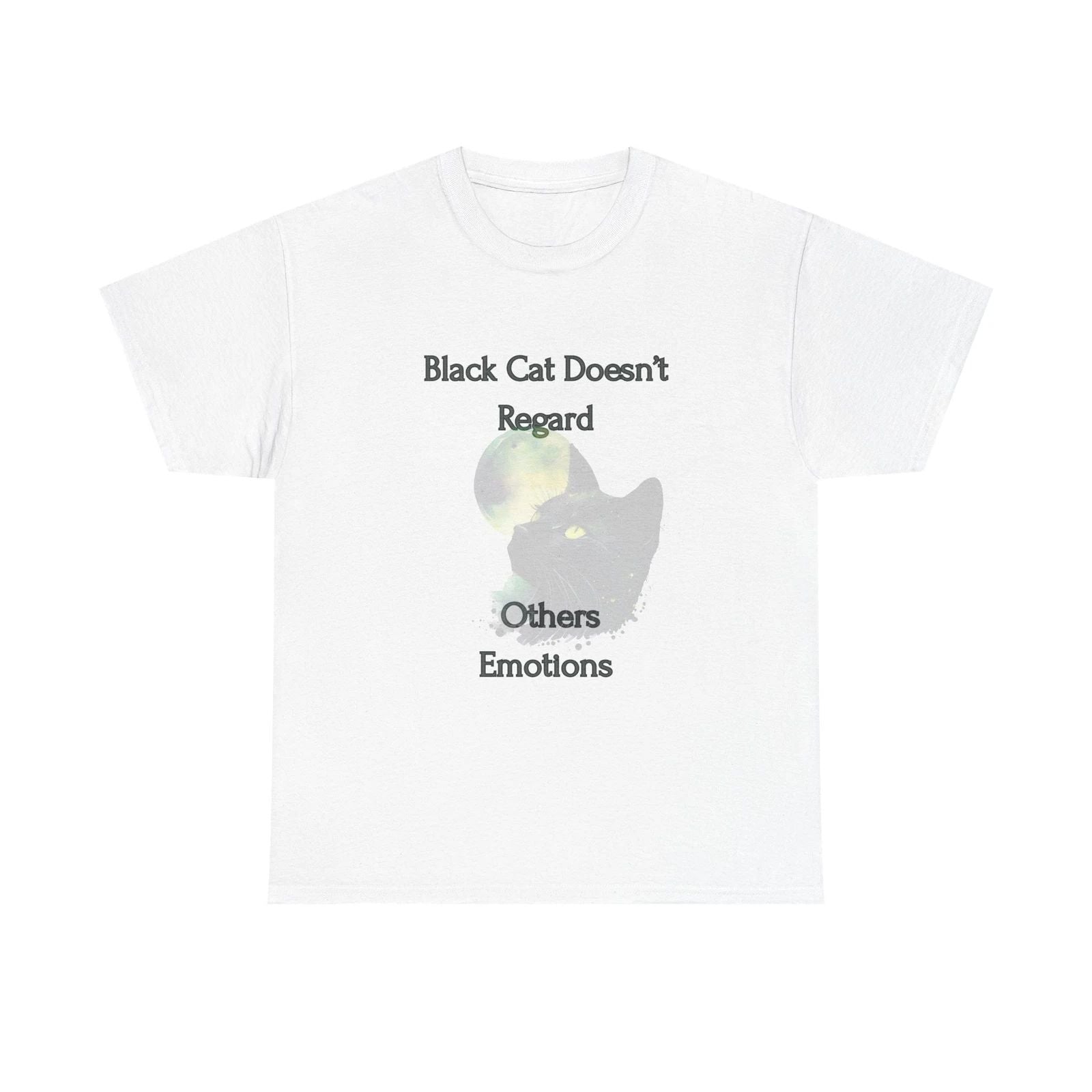 Black Cat Emotions Unisex Tee Cat Lover Gift Funny Cat Shirt Unisex T-shirt, Sweatshirt, Hoodie, Long Sleeve Tee - T-Shirt, Sweatshirt, Hoodie