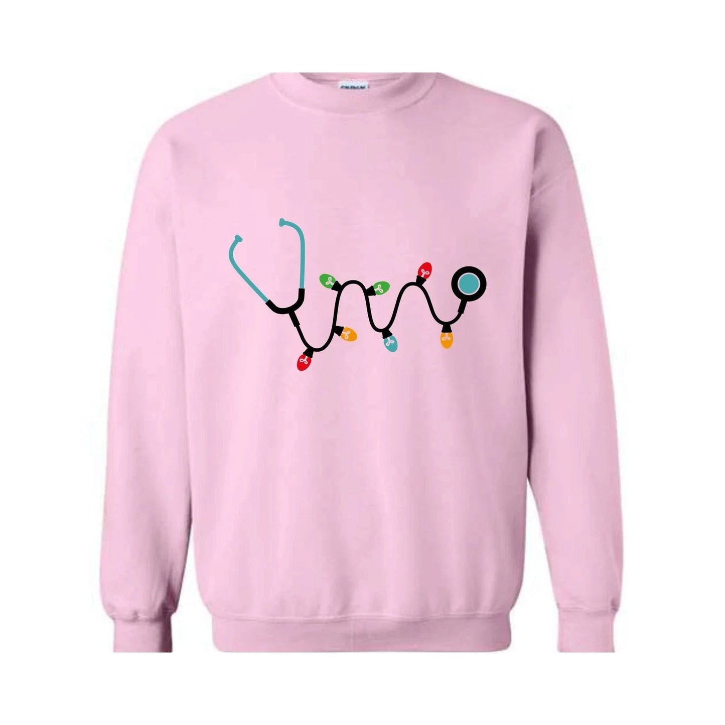 Christmas Stethoscope Sweatshirt, Nursing Sweatshirt, Cute Christmas Sweater, Ch Unisex T-shirt, Sweatshirt, Hoodie, Long Sleeve Tee - T-Shirt, Sweatshirt, Hoodie