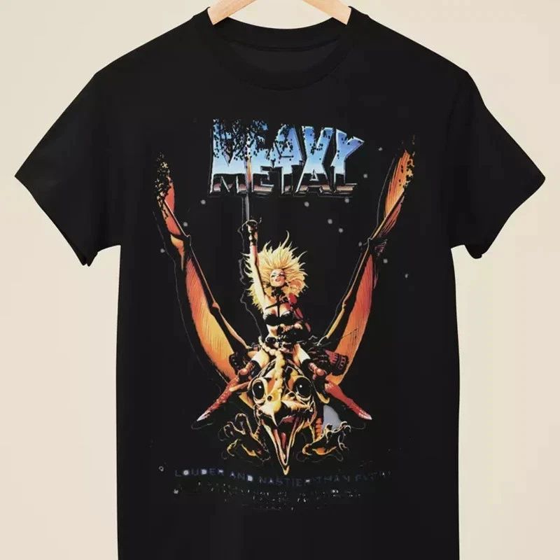 Heavy Metal Movie Poster Inspired Black Graphic T-Shirt Unisex S-5Xl Unisex T-shirt, Sweatshirt, Hoodie, Long Sleeve Tee - T-Shirt, Sweatshirt, Hoodie