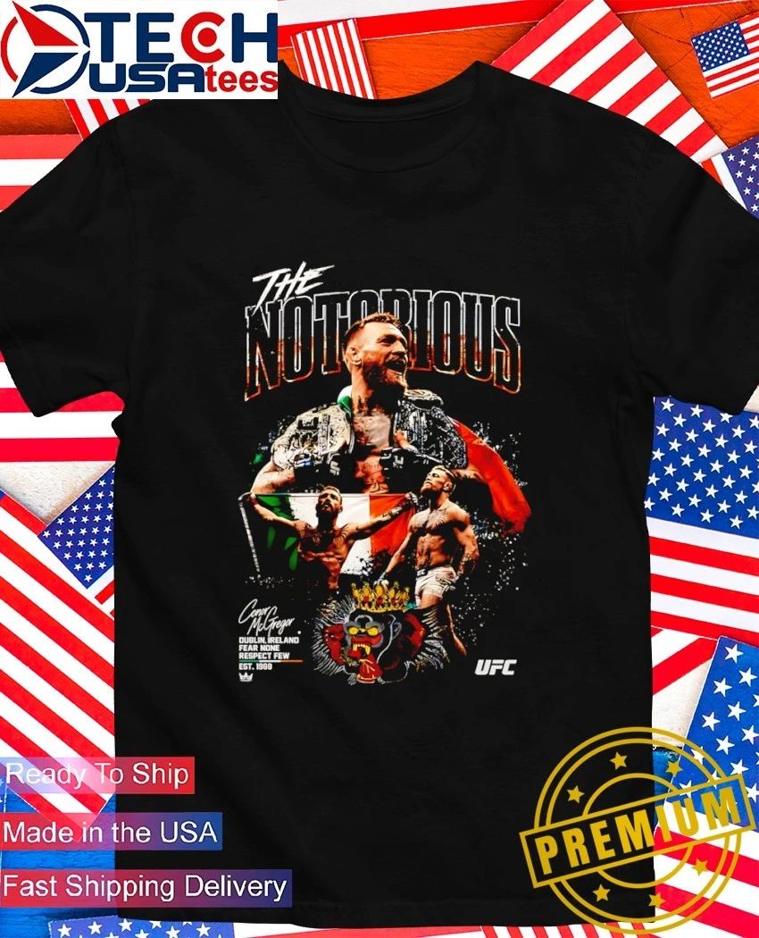 The Notorious UFC 329 Conor McGregor shirt Unisex T-shirt, Sweatshirt, Hoodie, Long Sleeve Tee - T-Shirt, Sweatshirt, Hoodie