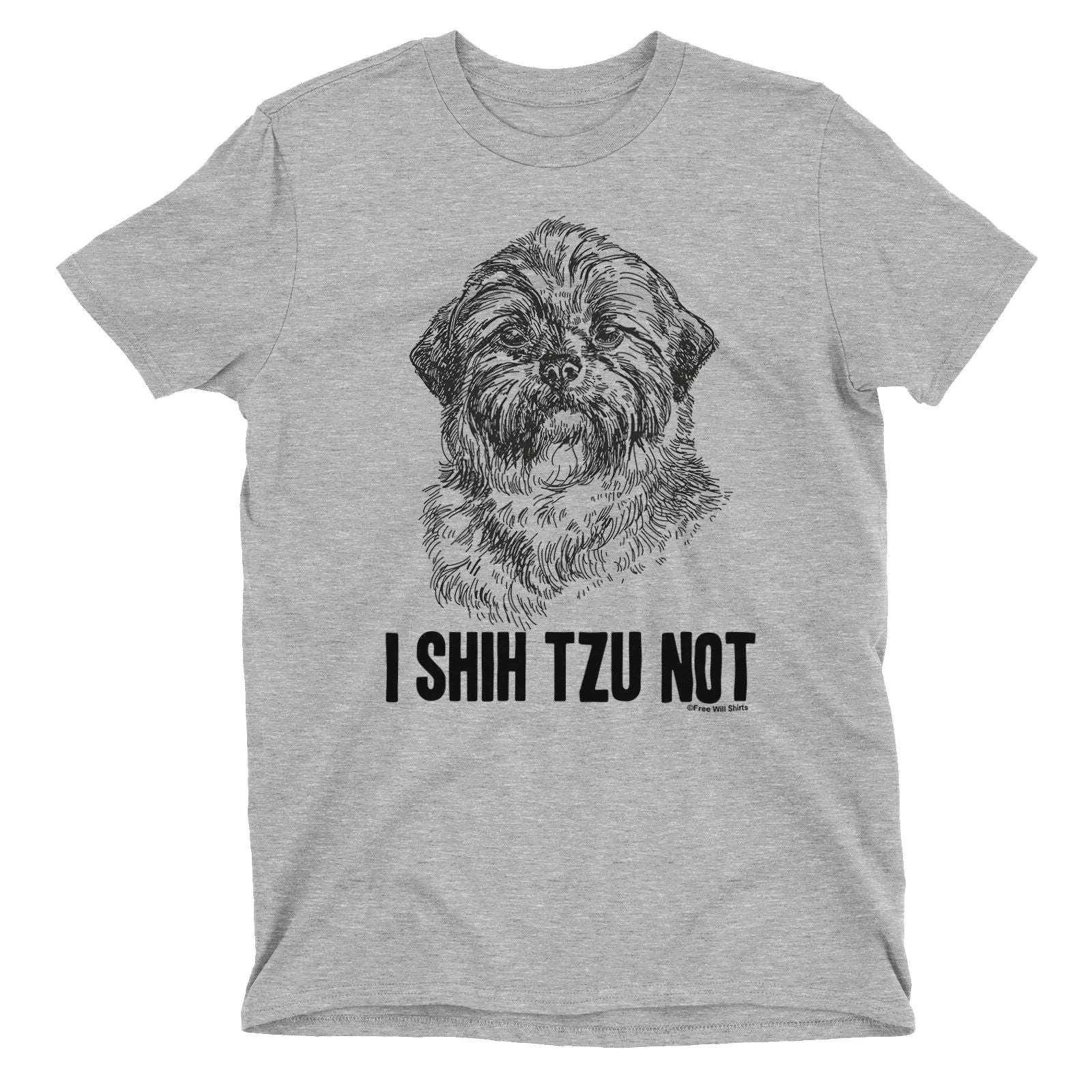 I SHIH TZU NOT Mens Funny Dog T-Shirt  Animal Lover Humour Pet Slogan Unisex T-shirt, Sweatshirt, Hoodie, Long Sleeve Tee - T-Shirt, Sweatshirt, Hoodie