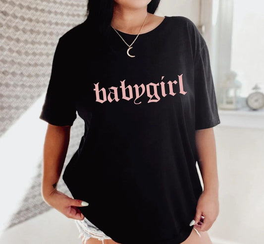Babygirl Shirt Babygirl Sweatshirt 90s Aesthetic Y2K Clothing Unisex Trendy Unisex T-shirt, Sweatshirt, Hoodie, Long Sleeve Tee - T-Shirt, Sweatshirt, Hoodie