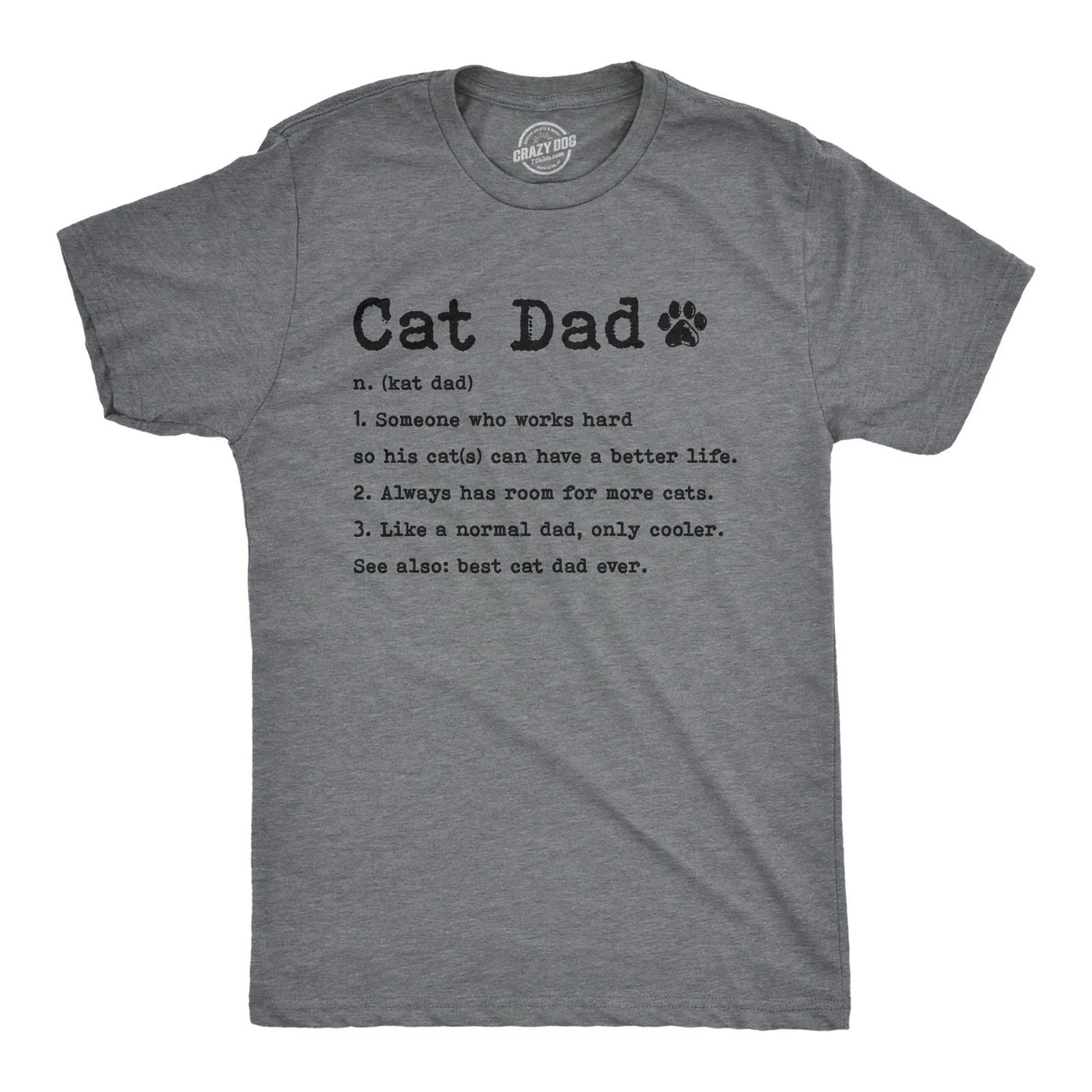 Mens Cat Dad Definition T Shirt Funny Father's Day Pet Kitty Animal Lover Unisex T-shirt, Sweatshirt, Hoodie, Long Sleeve Tee - T-Shirt, Sweatshirt, Hoodie