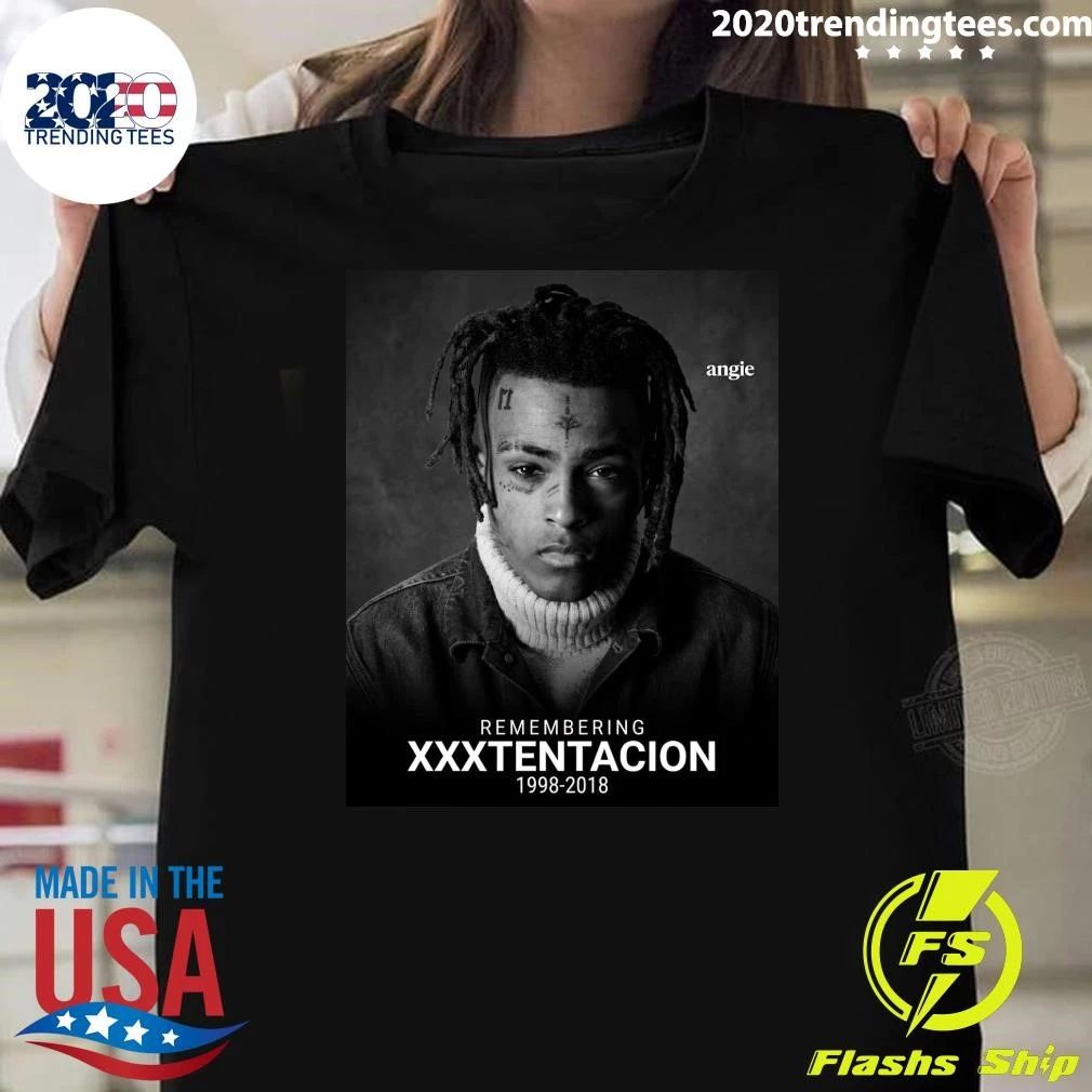 Remembering Xxxtentacion 1998-2018 Shirt Unisex T-shirt, Sweatshirt, Hoodie, Long Sleeve Tee - T-Shirt, Sweatshirt, Hoodie