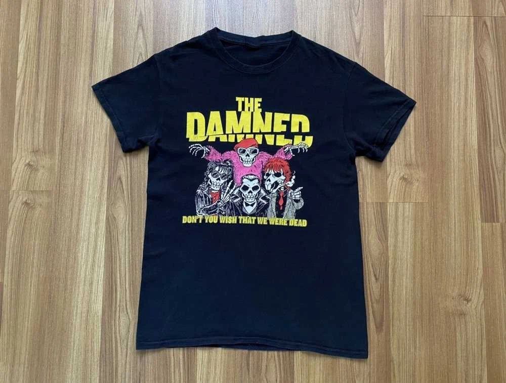 Vintage The Damned Music Ablum T-shirt Size S to 5XL SE208 FREE SHIPPING Unisex T-shirt, Sweatshirt, Hoodie, Long Sleeve Tee - T-Shirt, Sweatshirt, Hoodie
