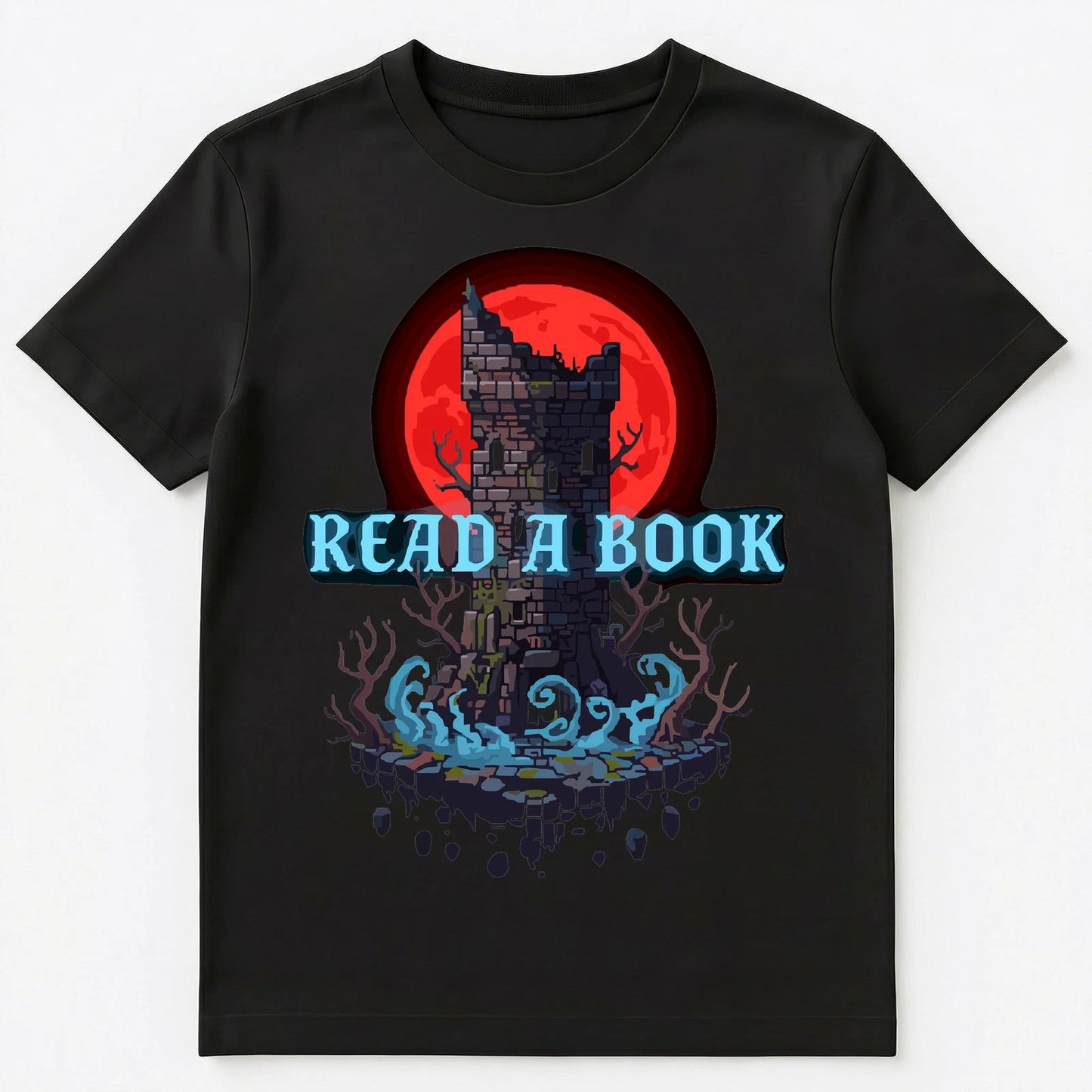 Gothic Bookworm Spooky Reading Reminder Fantasy Unisex T-Shirt Unisex T-shirt, Sweatshirt, Hoodie, Long Sleeve Tee - T-Shirt, Sweatshirt, Hoodie
