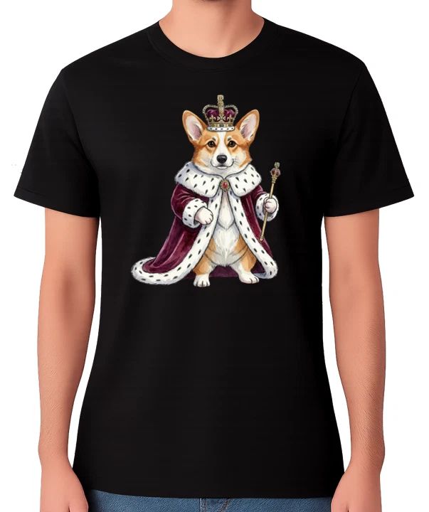 Royal Corgi King Graphic Unisex T-Shirt Funny Cute Dog Lover Tee Unisex T-shirt, Sweatshirt, Hoodie, Long Sleeve Tee - T-Shirt, Sweatshirt, Hoodie