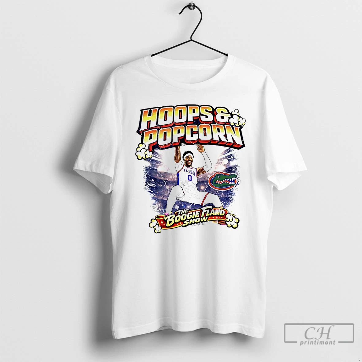 Classic Boogie Fland Florida Gators Hoops And Popcorn - Adult & Kids T-Shirts, Sweatshirts & Hoodies apparel design preview 1