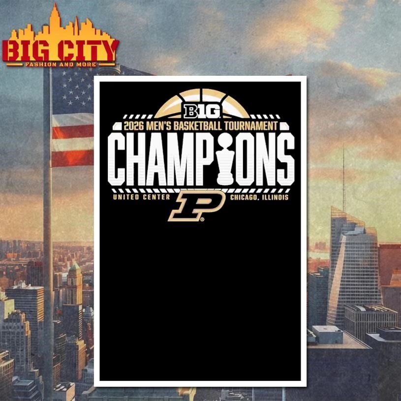 Purdue Big Ten 2026 Men's Basketball Tournament - Adult & Kids T-Shirts, Sweatshirts & Hoodies apparel design preview 4