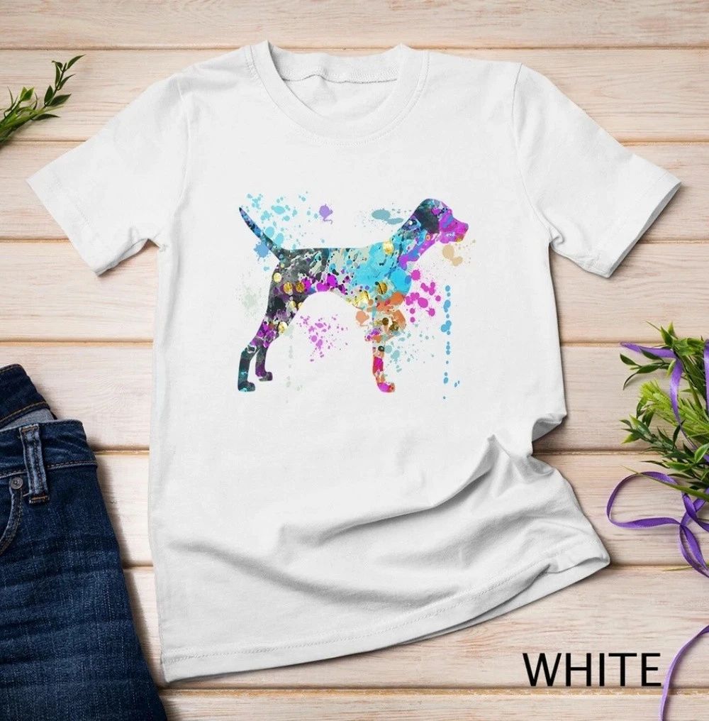 Colorful German Shorthaired Pointer Dog Lover Unisex T-shirt Unisex T-shirt, Sweatshirt, Hoodie, Long Sleeve Tee - T-Shirt, Sweatshirt, Hoodie