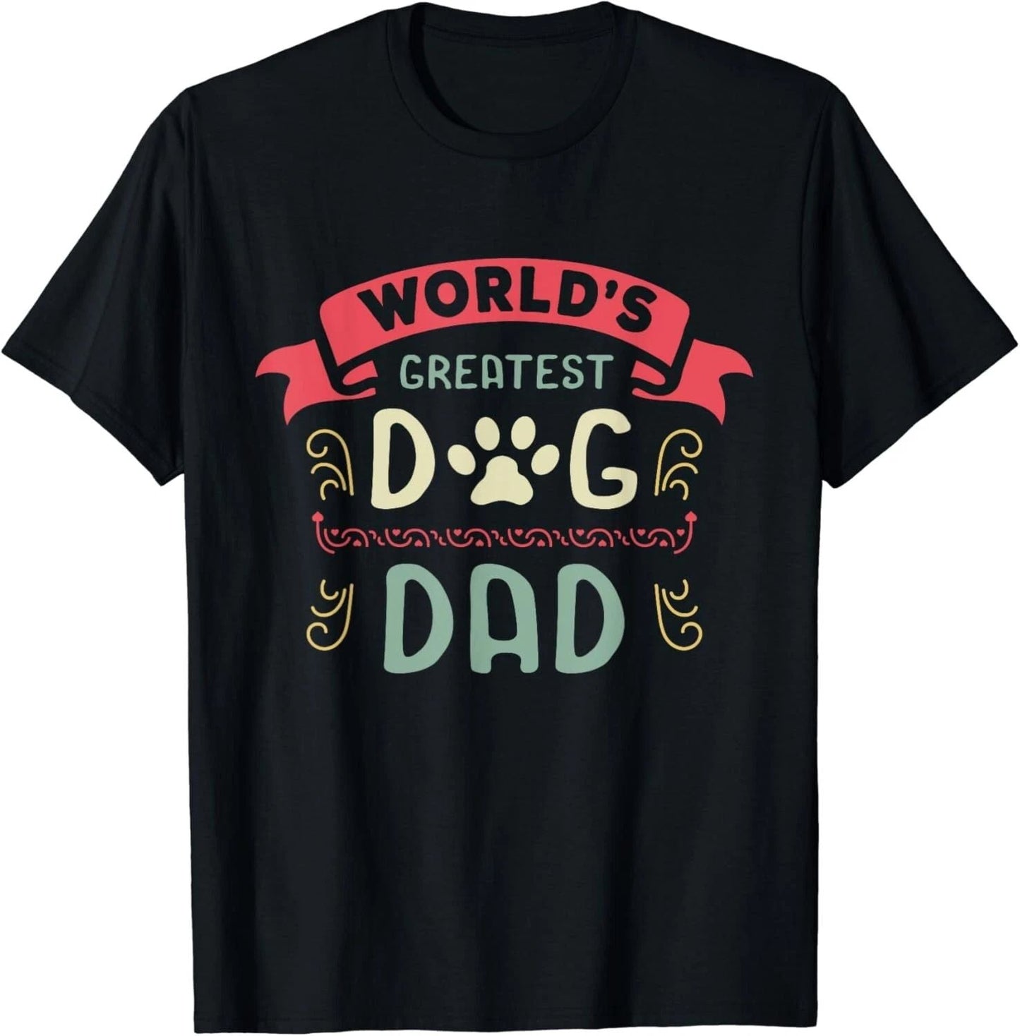 Dog Lover Fathers Day Paw Love Bark Puppy Breeder Doggy Gift Unisex T-Shirt Unisex T-shirt, Sweatshirt, Hoodie, Long Sleeve Tee - T-Shirt, Sweatshirt, Hoodie