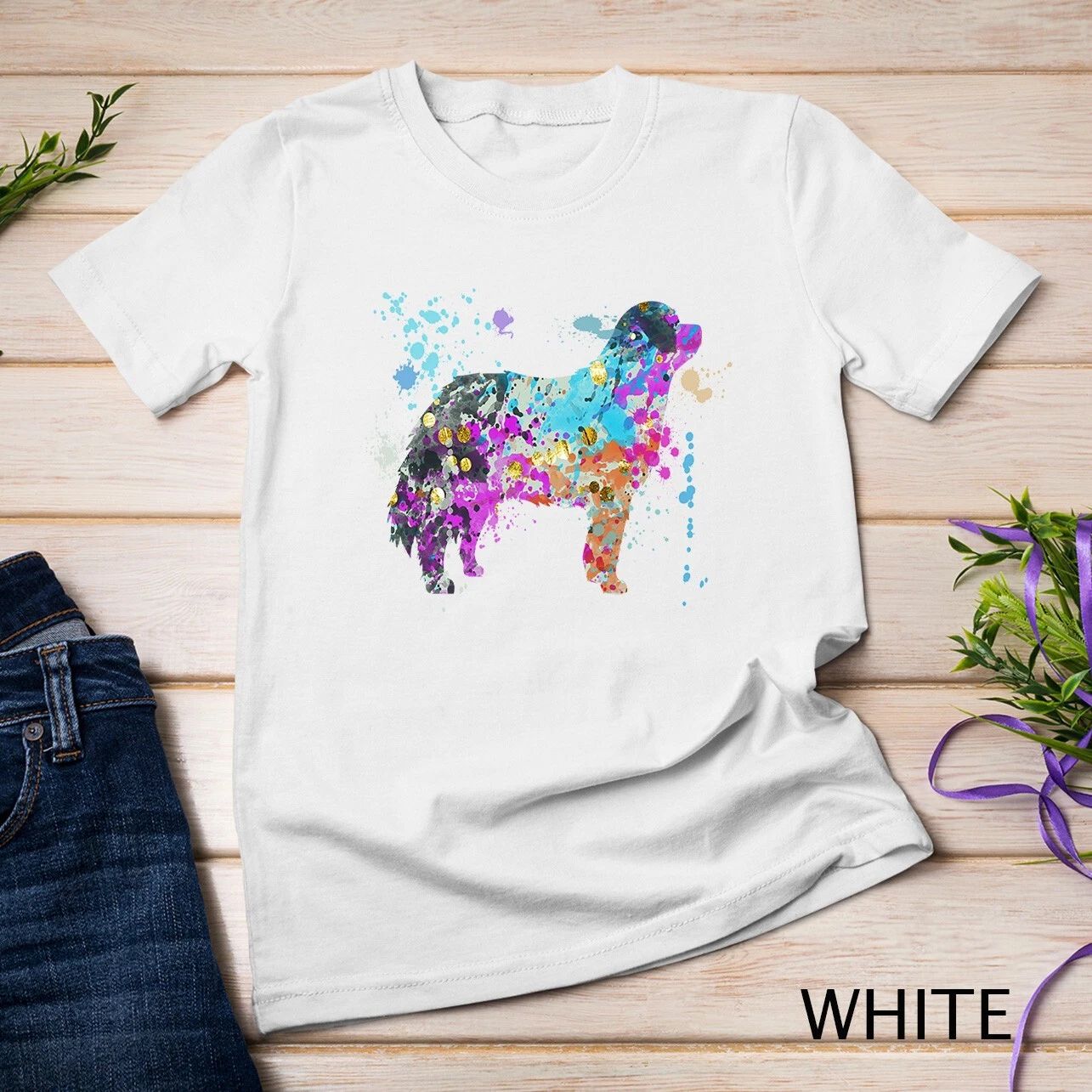 Colorful Bernese Mountain Dog Lover Bernese Mountain Dogs Unisex T-shirt Unisex T-shirt, Sweatshirt, Hoodie, Long Sleeve Tee - T-Shirt, Sweatshirt, Hoodie