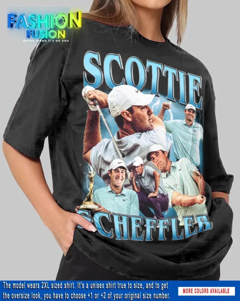 Vintage Scottie Scheffler Bootleg Shirt Tee Golf Fan Gift Unisex T-shirt, Sweatshirt, Hoodie, Long Sleeve Tee - T-Shirt, Sweatshirt, Hoodie