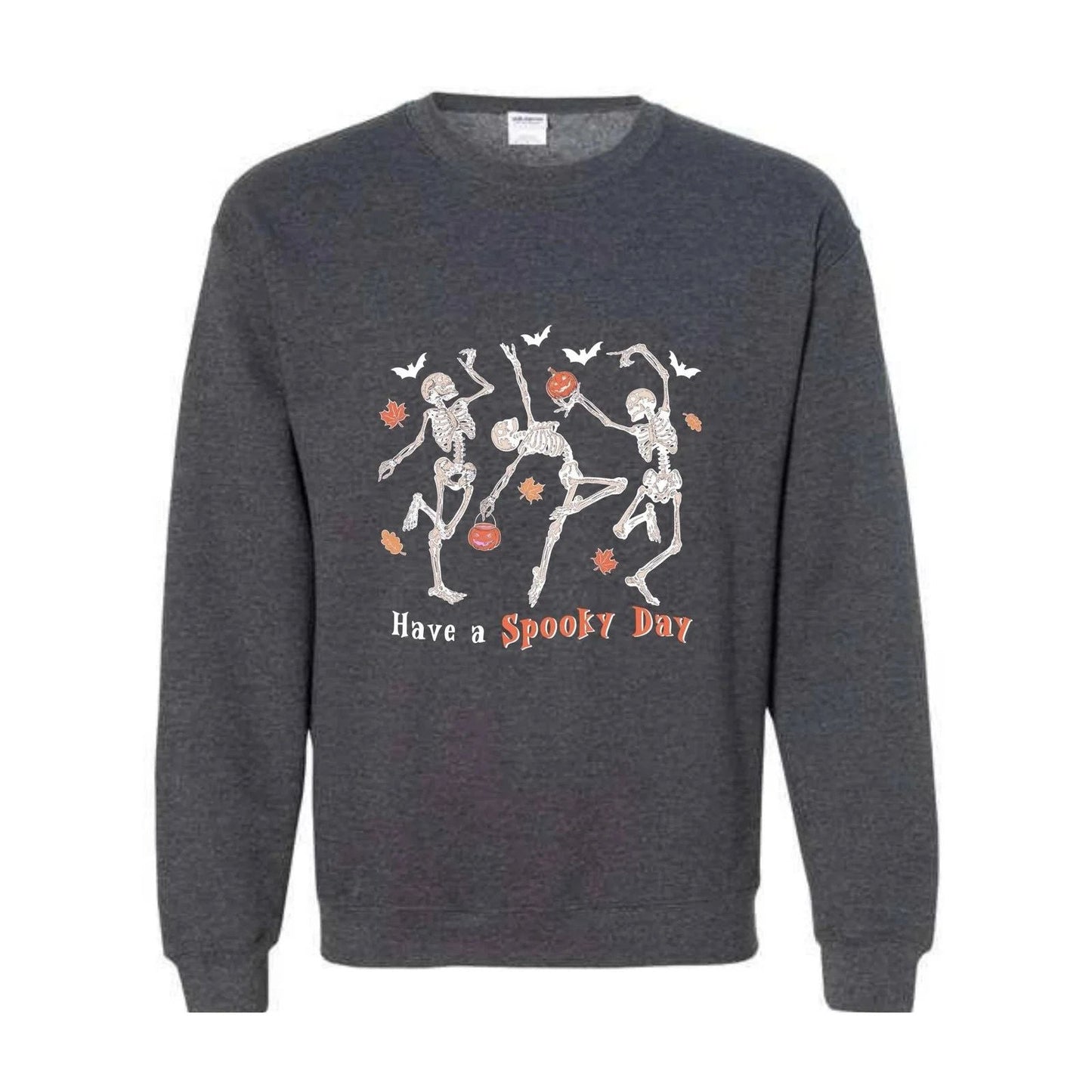 Have A Spooky Day Sweatshirt, Halloween Dancing Skeleton Sweater, Cute Skeleton Unisex T-shirt, Sweatshirt, Hoodie, Long Sleeve Tee - T-Shirt, Sweatshirt, Hoodie