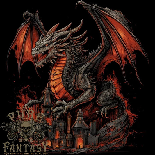 A Fierce Fantasy Dragon Mens Light Cotton T-Shirt Unisex T-shirt, Sweatshirt, Hoodie, Long Sleeve Tee - T-Shirt, Sweatshirt, Hoodie