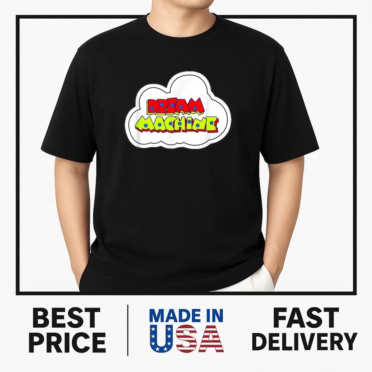Dream Machine Arcade Vintage Logo T-Shirt Unisex T-shirt, Sweatshirt, Hoodie, Long Sleeve Tee - T-Shirt, Sweatshirt, Hoodie