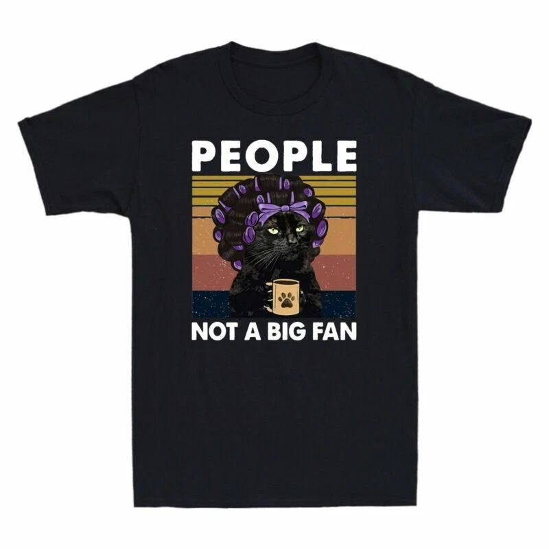 Men's Not Grandma Fan a Top Cat Black Cat T-Shirt Big People Cotton Lovers Funny Unisex T-shirt, Sweatshirt, Hoodie, Long Sleeve Tee - T-Shirt, Sweatshirt, Hoodie