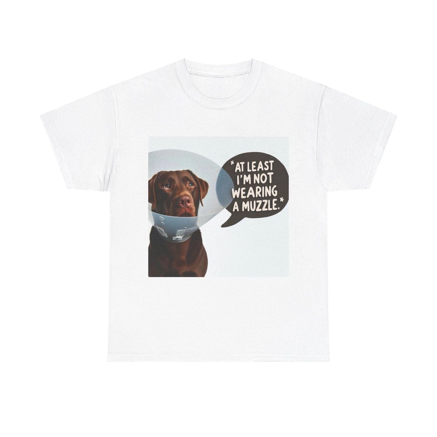 Unisex Adult T Shirt Humorous Labrador Protective Cone Lab Dog Pet Lover Humor Unisex T-shirt, Sweatshirt, Hoodie, Long Sleeve Tee - T-Shirt, Sweatshirt, Hoodie