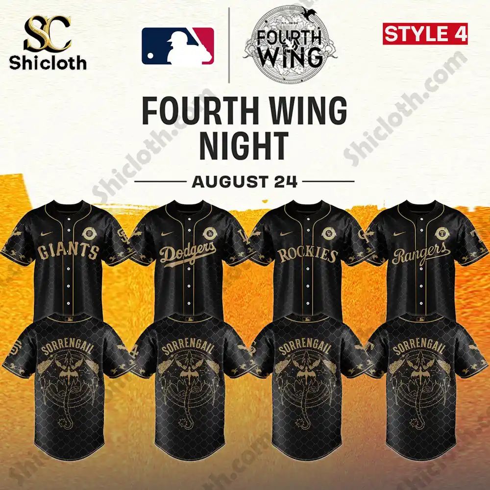 MLB ALL TEAM x Fourth Wing Baseball Jersey 2026 baseball jersey product view 3