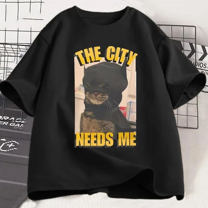 Humorous Pet Lover T Shirt Men The City Needs Me Funny Cat Graphic T-Shirt Unisex T-shirt, Sweatshirt, Hoodie, Long Sleeve Tee - T-Shirt, Sweatshirt, Hoodie