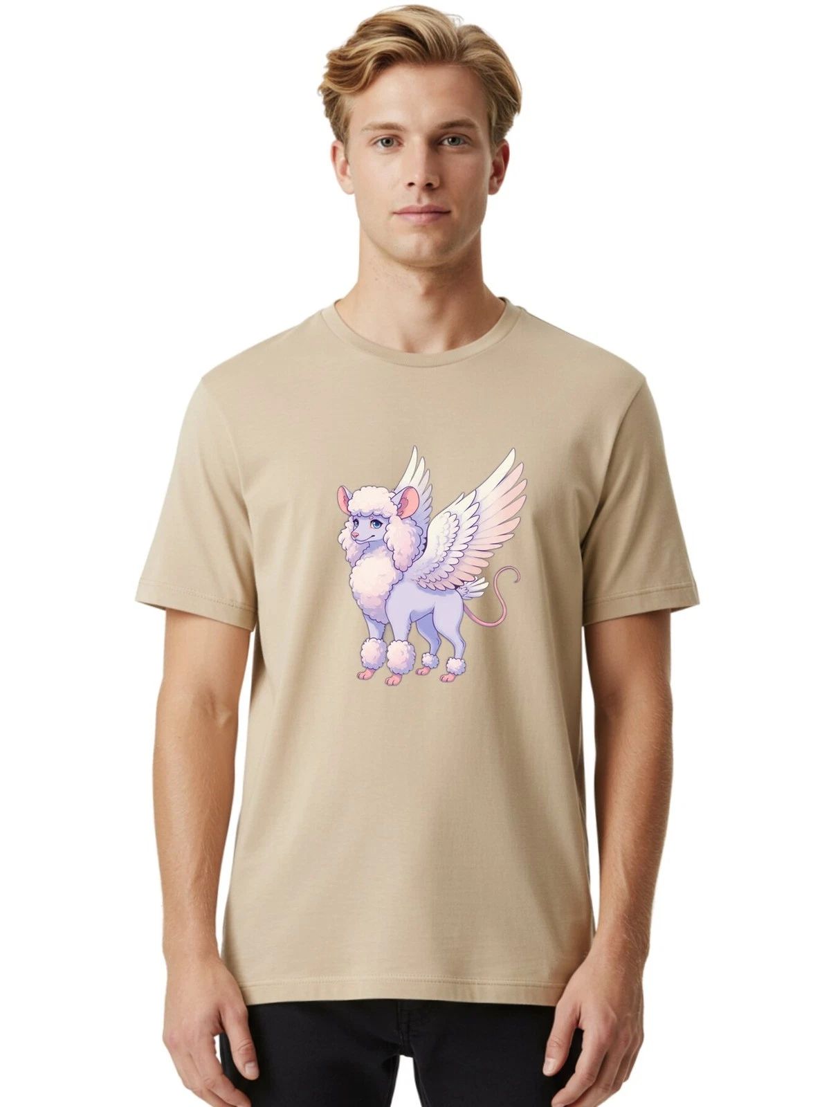 Winged-Lamb Mens Graphic Tee, 100% Cotton, Casual Summer Wear Unisex T-shirt, Sweatshirt, Hoodie, Long Sleeve Tee - T-Shirt, Sweatshirt, Hoodie