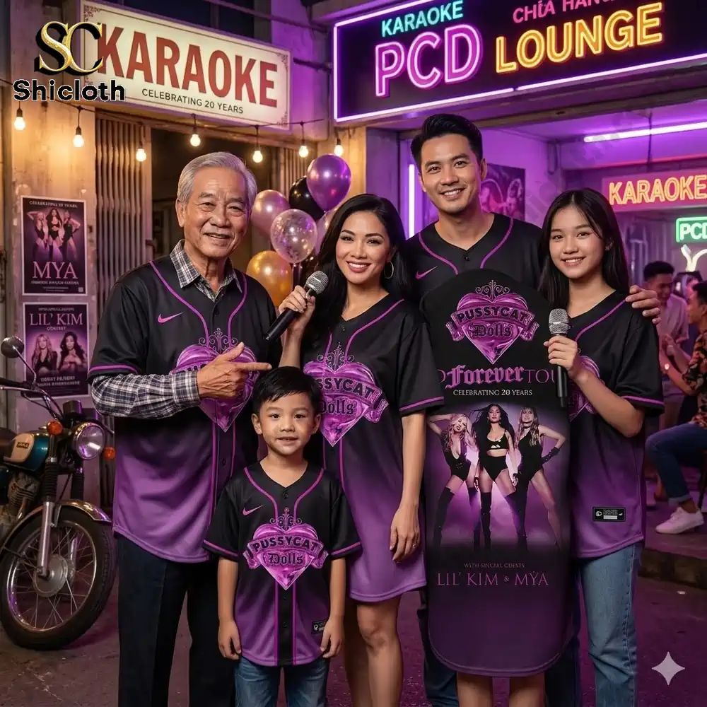 PCD Forever Tour 20 Years Anniversary Baseball Jersey baseball jersey product view 1