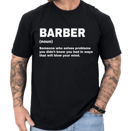 Barber Definition T-shirt Funny Barber Gifts Profession Shirt Men & Women Unisex T-shirt, Sweatshirt, Hoodie, Long Sleeve Tee - T-Shirt, Sweatshirt, Hoodie