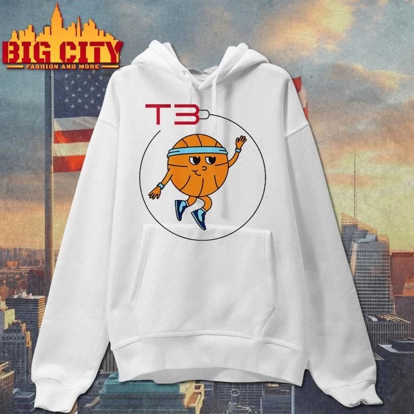 T3 Basketball Logo - Adult & Kids T-Shirts, Sweatshirts & Hoodies apparel design preview 2