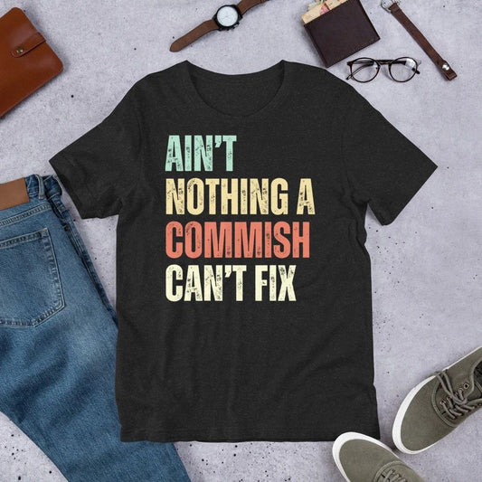 Ain't Nothing a Commish Can't Fix Fantasy Football Draft Unisex t-shirt Unisex T-shirt, Sweatshirt, Hoodie, Long Sleeve Tee - T-Shirt, Sweatshirt, Hoodie