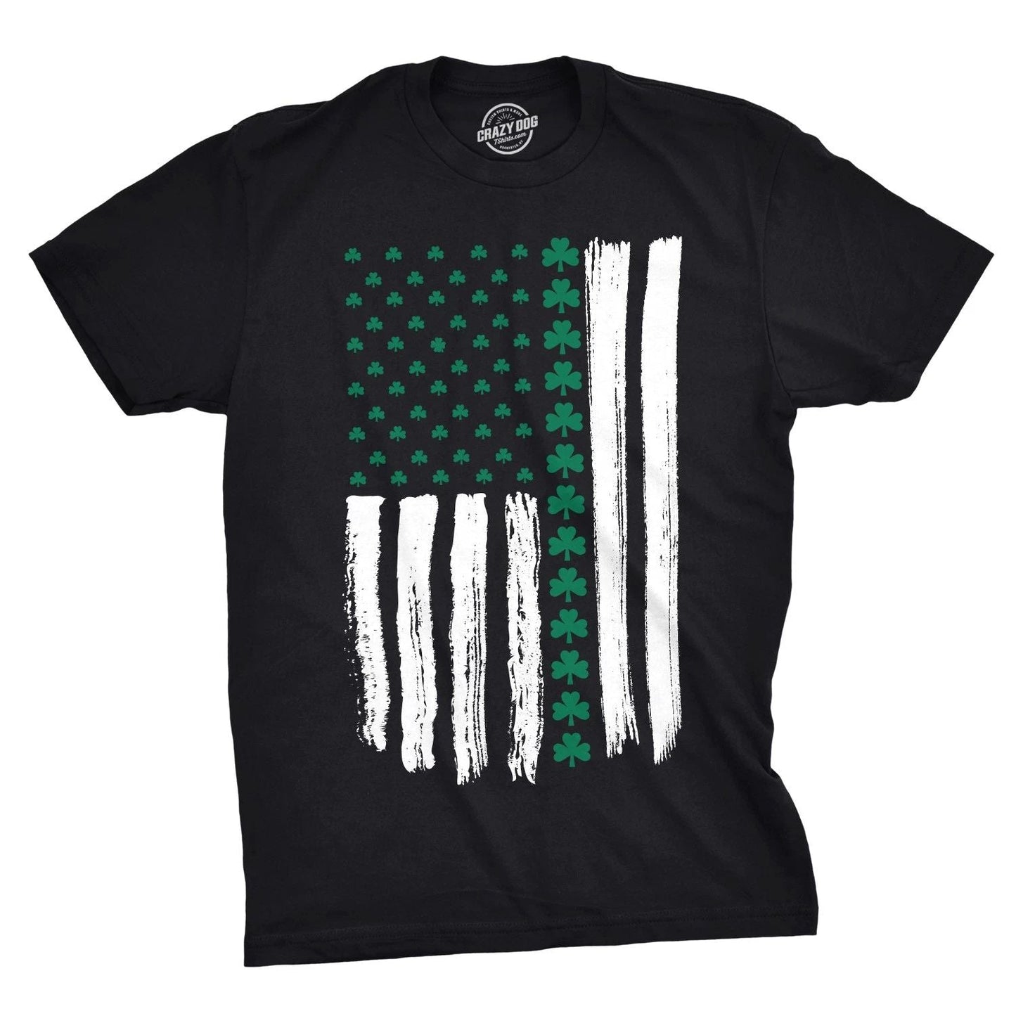 Mens Shamrock USA Flag T Shirt Cute Irish American Tee for Guys Unisex T-shirt, Sweatshirt, Hoodie, Long Sleeve Tee - T-Shirt, Sweatshirt, Hoodie