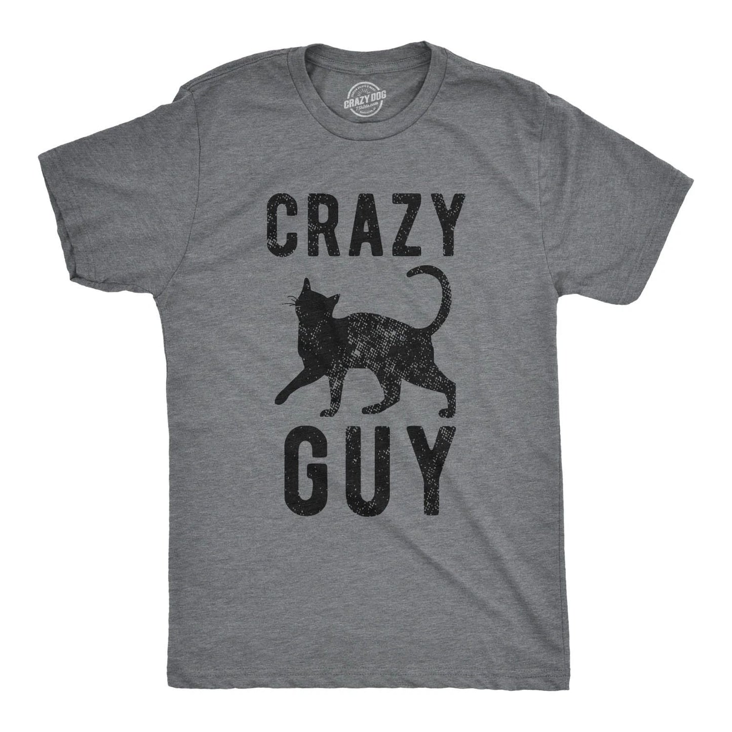 Mens Crazy Cat Guy T Shirt Funny Pet Kitty Lover Tee Unisex T-shirt, Sweatshirt, Hoodie, Long Sleeve Tee - T-Shirt, Sweatshirt, Hoodie