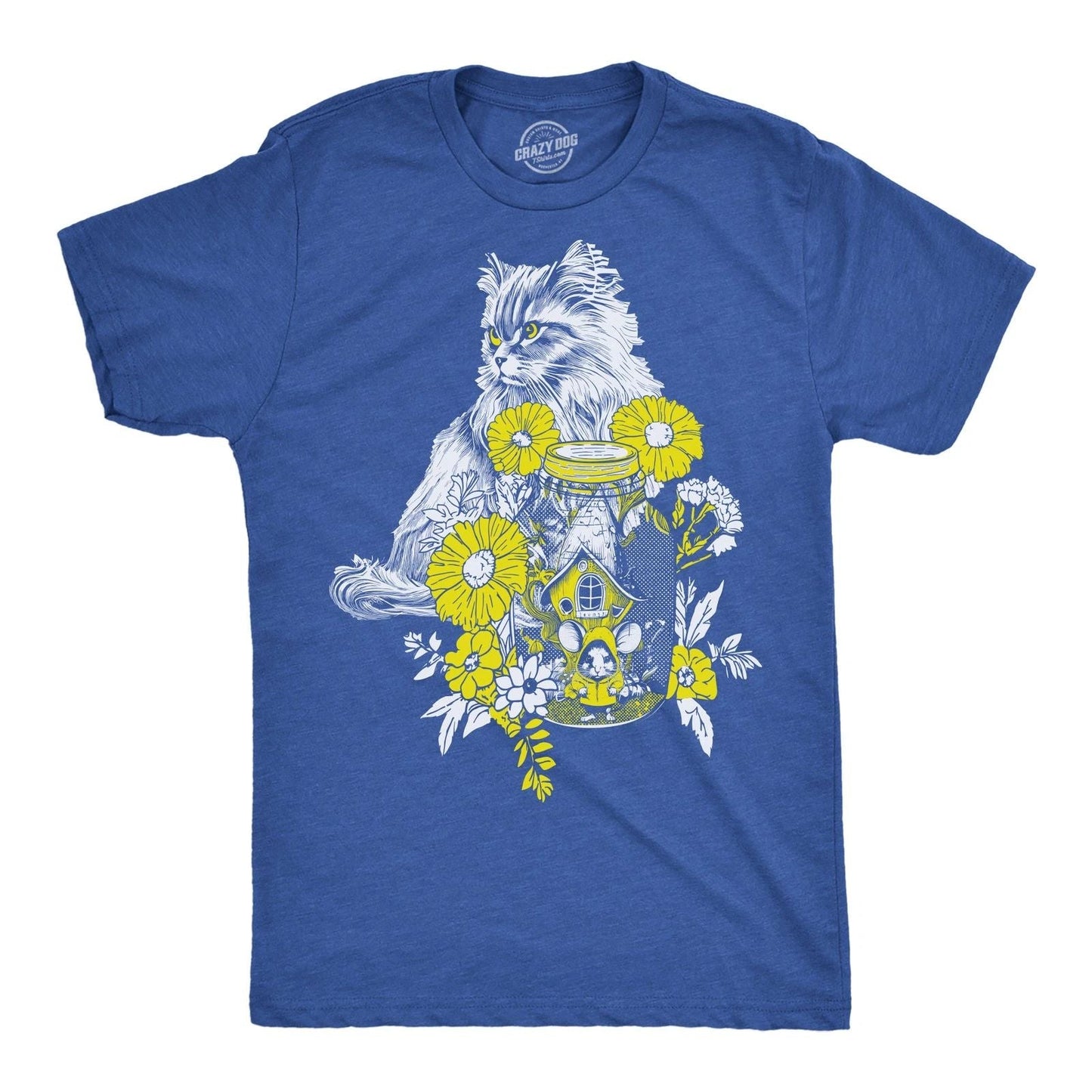 Mens Cat and Mouse Funny T Shirt Kitten Graphic Tee for Men Unisex T-shirt, Sweatshirt, Hoodie, Long Sleeve Tee - T-Shirt, Sweatshirt, Hoodie