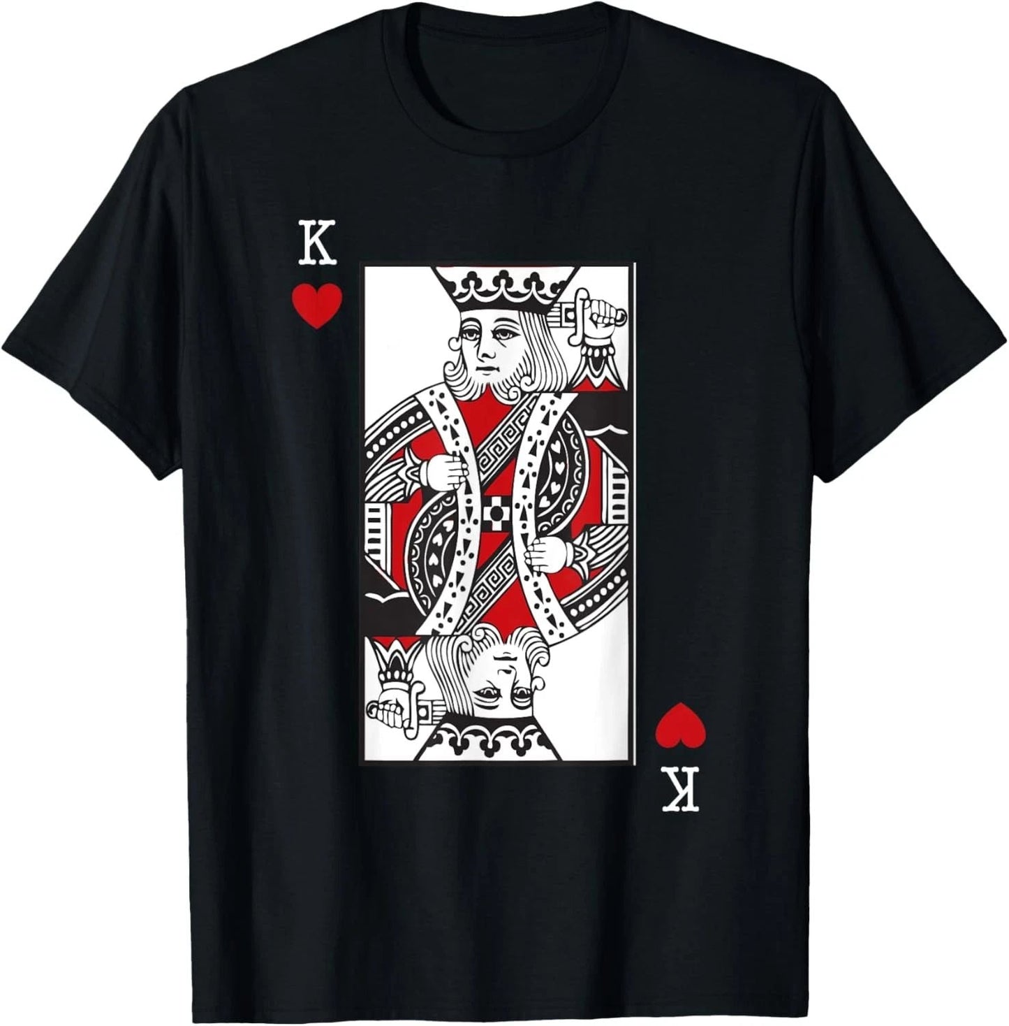 King Of Hearts Valentines Day Cool Playing Card Poker Casino T-Shirt Unisex T-shirt, Sweatshirt, Hoodie, Long Sleeve Tee - T-Shirt, Sweatshirt, Hoodie