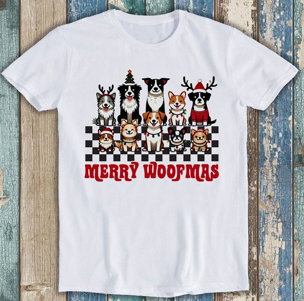 Christmas Dogs Dog Lover Merry Woofmas Meme Funny Gift Tee T Shirt 1825 Unisex T-shirt, Sweatshirt, Hoodie, Long Sleeve Tee - T-Shirt, Sweatshirt, Hoodie