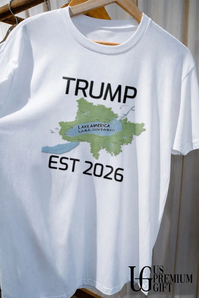 Trump Lake America Ontario Map Est 2026 - Adult & Kids T-Shirts, Sweatshirts & Hoodies apparel design preview 2