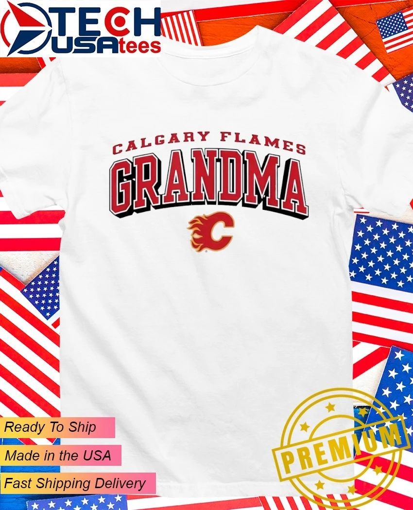 Calgary Flames Grandma logo shirt Unisex T-shirt, Sweatshirt, Hoodie, Long Sleeve Tee - T-Shirt, Sweatshirt, Hoodie