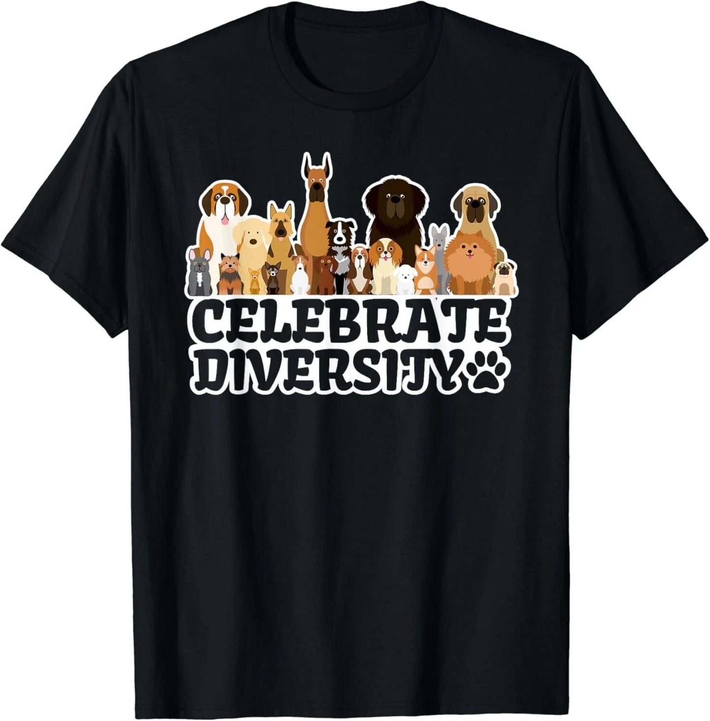 Funny Dog Lover Shirt _Celebrate Diversity_  Cute Dog Lover Gift Unisex T-Shirt Unisex T-shirt, Sweatshirt, Hoodie, Long Sleeve Tee - T-Shirt, Sweatshirt, Hoodie
