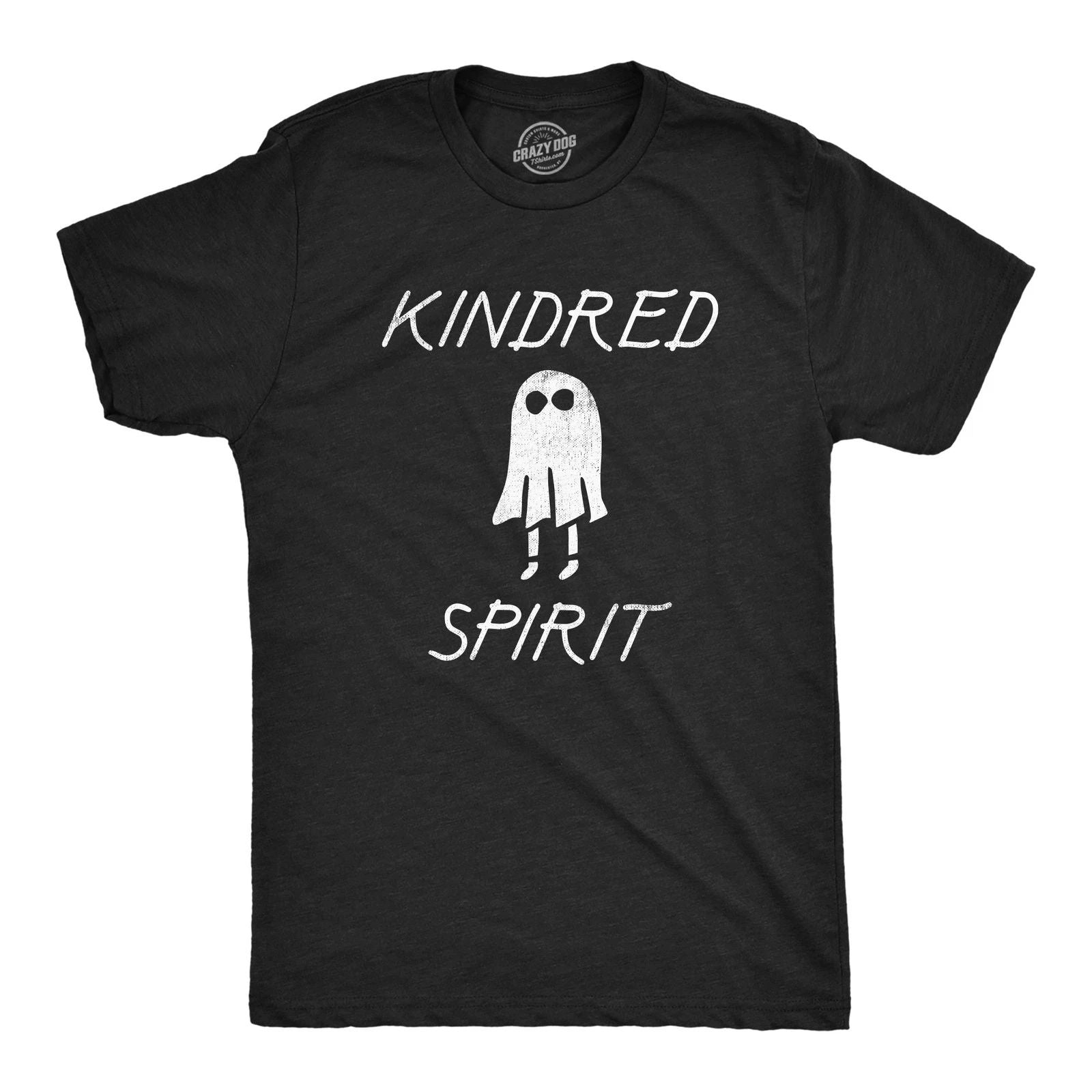 Mens Kindred Spirit T Shirt Funny Spooky Halloween Ghost Joke Tee for Guys Unisex T-shirt, Sweatshirt, Hoodie, Long Sleeve Tee - T-Shirt, Sweatshirt, Hoodie