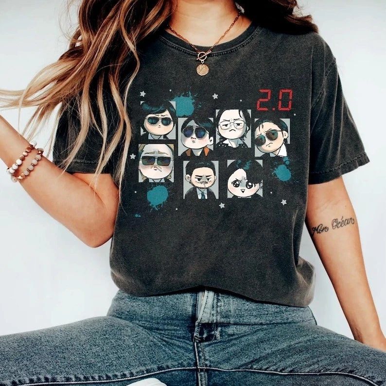 Arirang 2.0 Shirt, Cute Chibi Fanart Tshirt, Comfort Colors K-Pop Merch, Fan Ins Unisex T-shirt, Sweatshirt, Hoodie, Long Sleeve Tee - T-Shirt, Sweatshirt, Hoodie